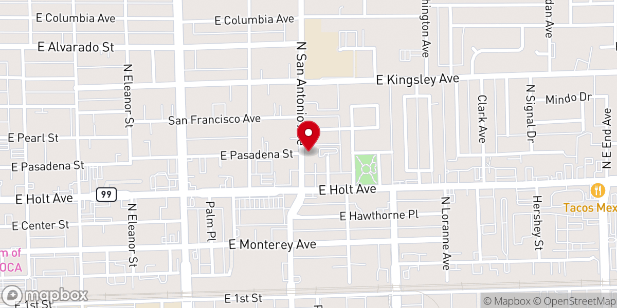 Map showing location of St Paul's Lutheran Church