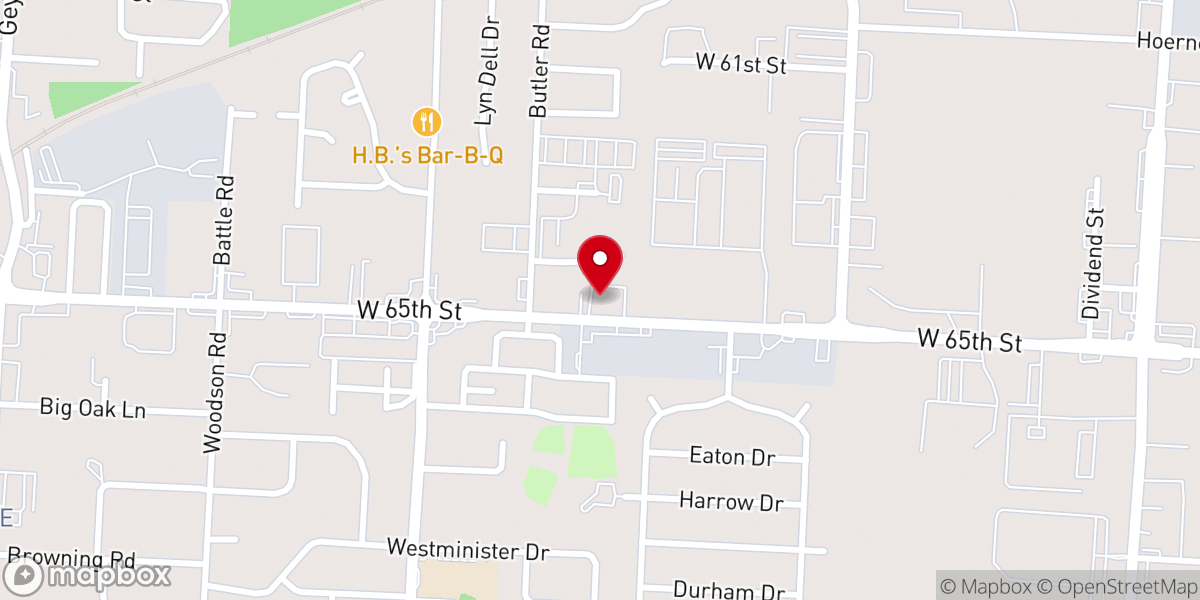 Map showing location of Tabernacle Missionary Baptist Church