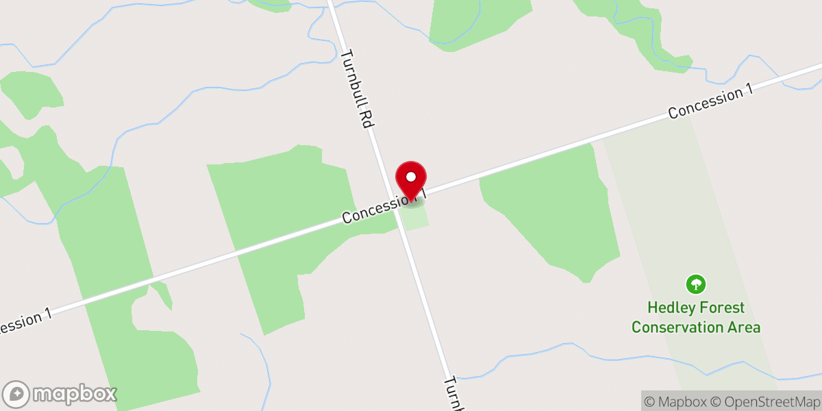 Map showing location of East Seneca United Church