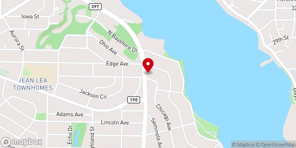 Map showing location of Word of Life Church FWB