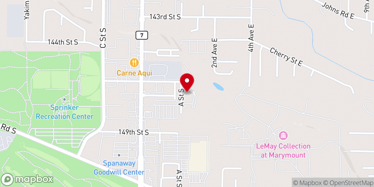 Map showing location of Our Lady Queen of Heaven Church