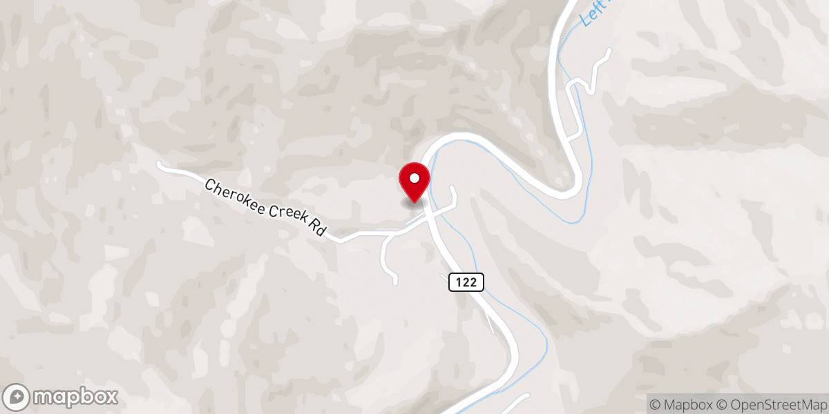Map showing location of Pilgrim Rest Church