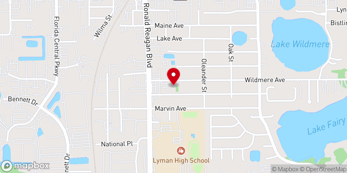 Map showing location of VUE Church