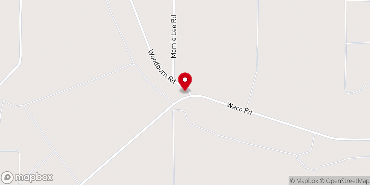 Map showing location of Holly Grove missionary Baptist Church