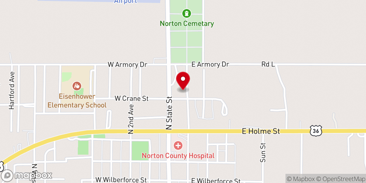 Map showing location of The Rock Christian Youth Center Association