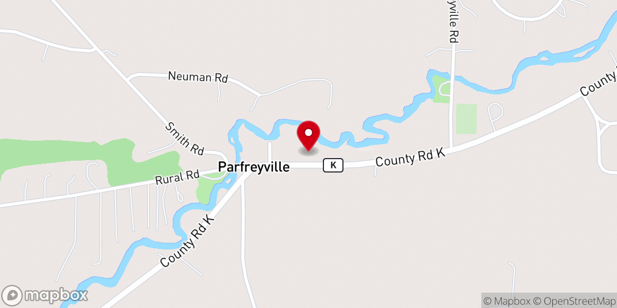 Map showing location of Parfreyville Church