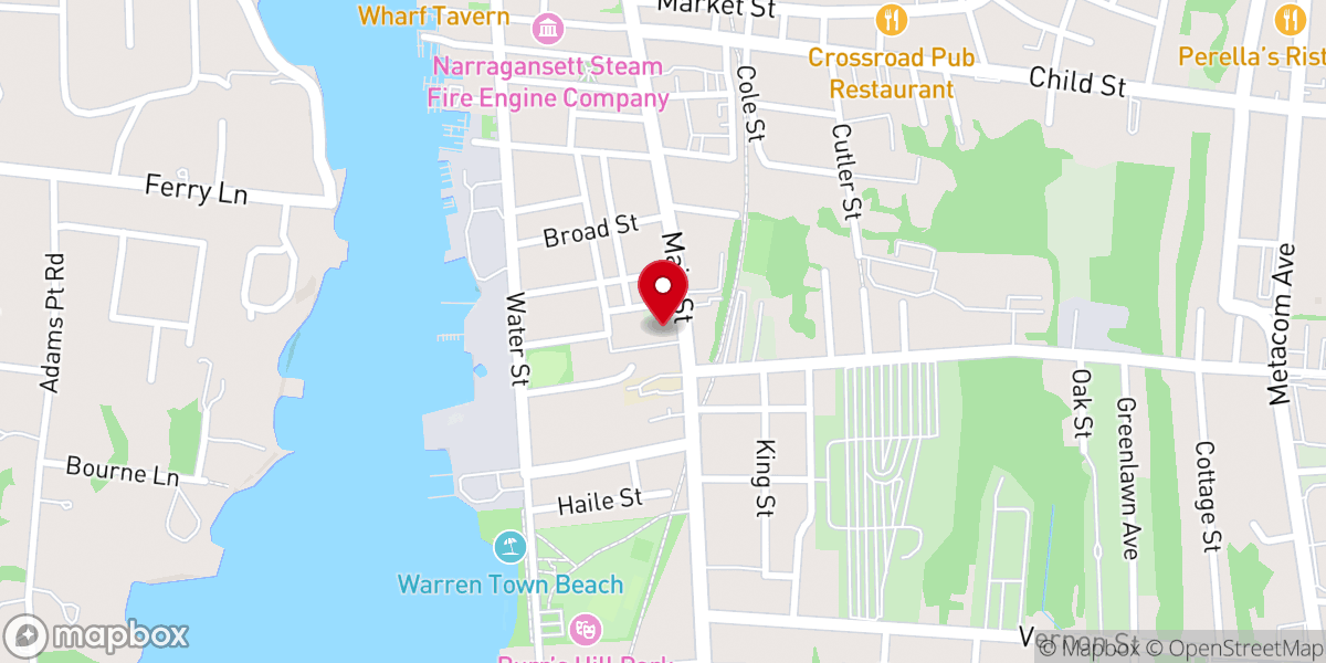 Map showing location of Saint Mary of the Bay
