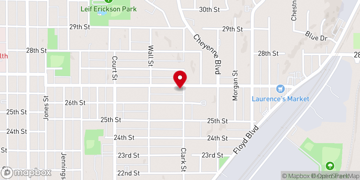 Map showing location of Trimble Global Methodist Church