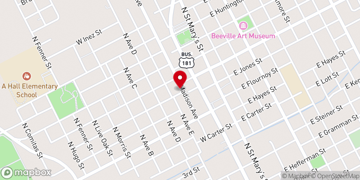 Map showing location of Full Gospel Church