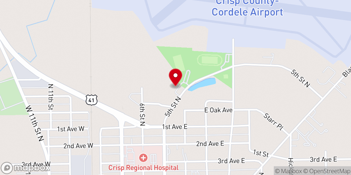Map showing location of Crisp Area Ministerial Association Inc