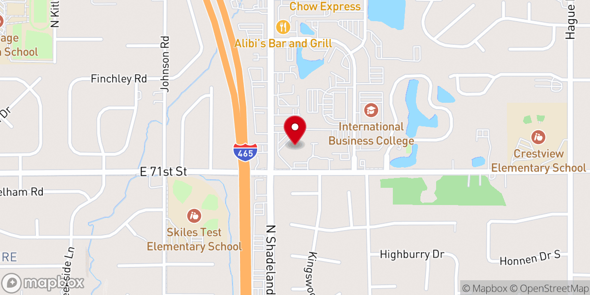 Map showing location of Castleton United Methodist Church