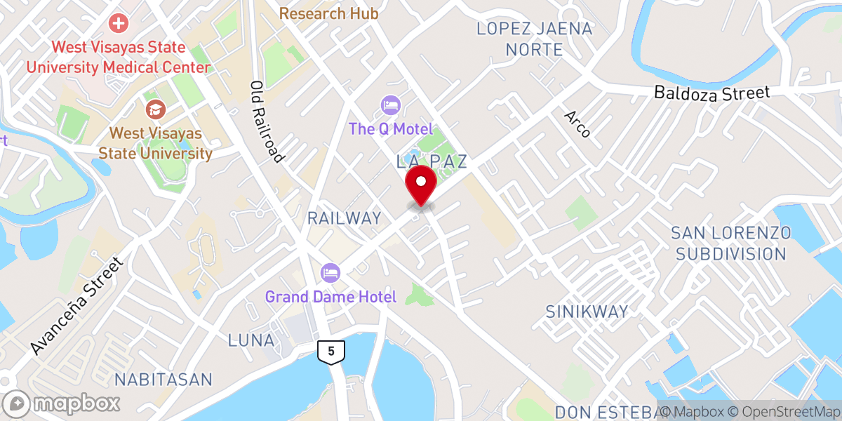 Map showing location of Word of Hope Christian Family Church Lapaz, Iloilo, Philippines