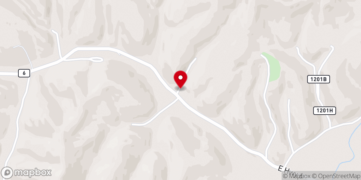 Map showing location of Pleasant View Baptist Church