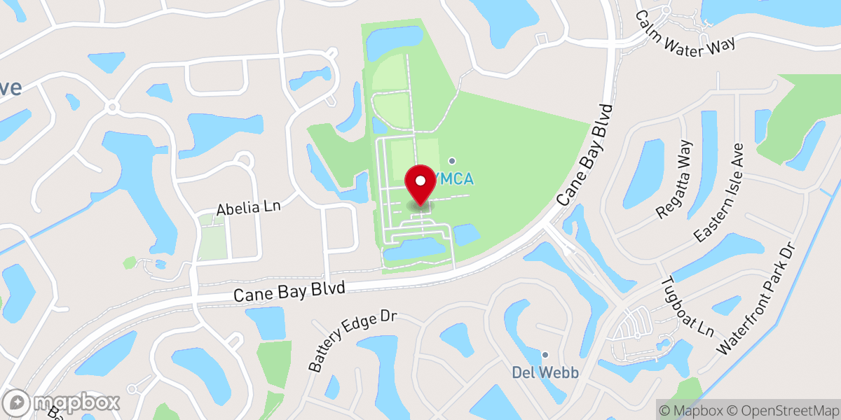 Map showing location of Cane Bay Family YMCA