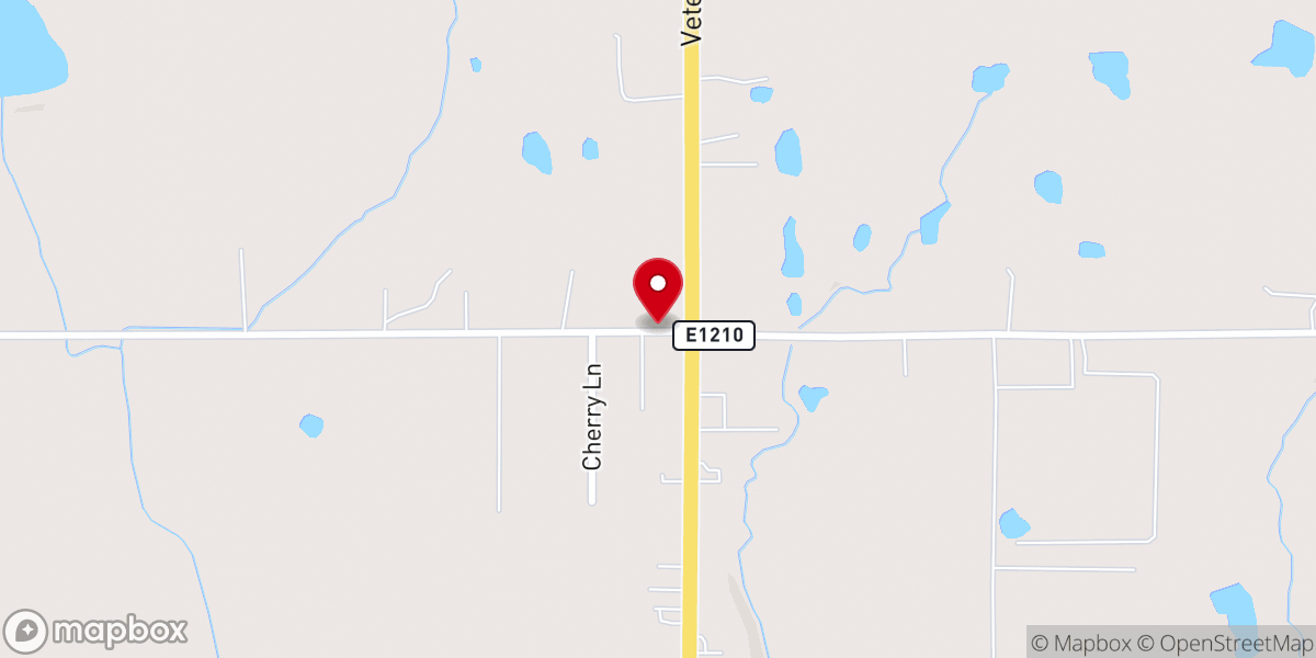 Map showing location of Congregational Methodist Church