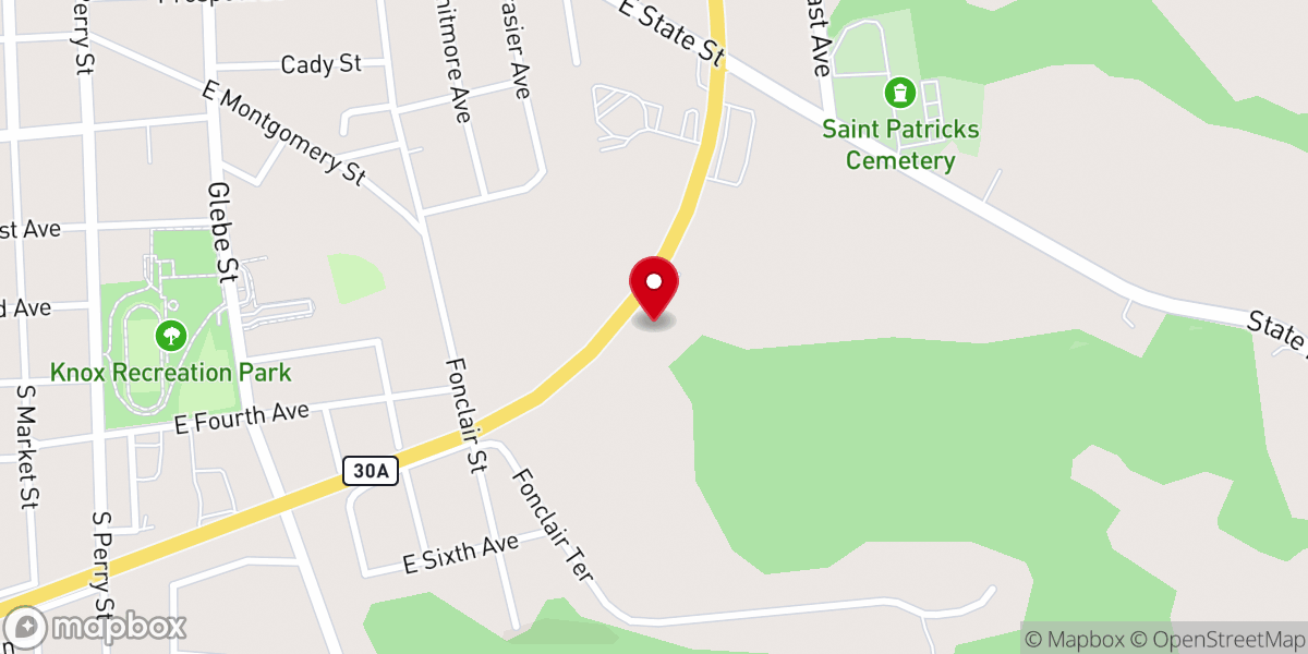 Map showing location of Believers Fellowship Church