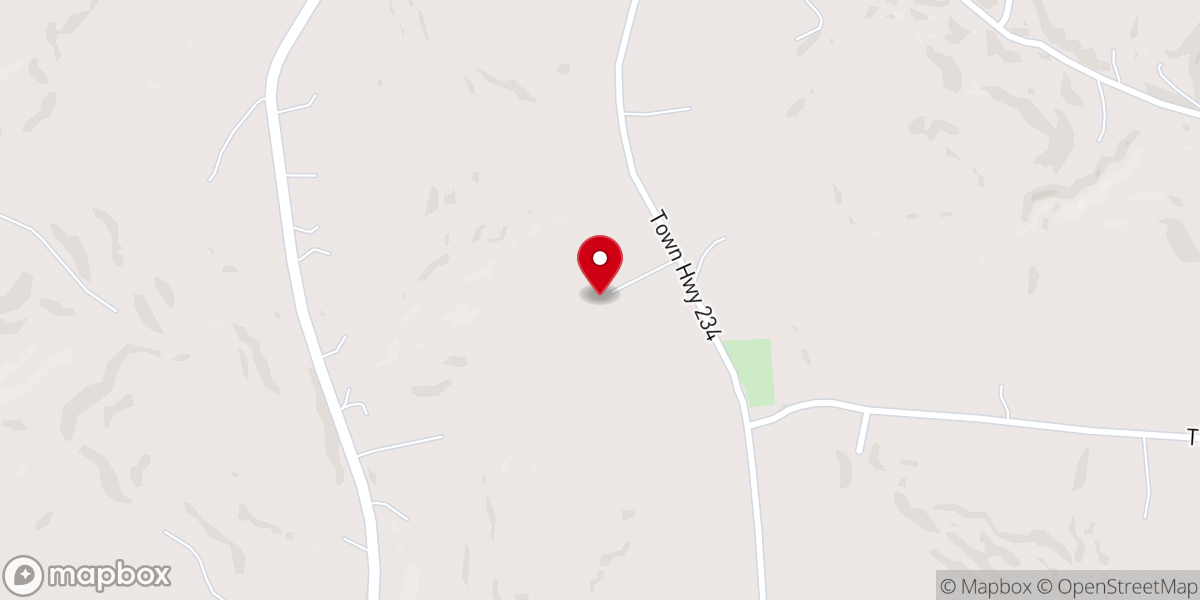 Map showing location of Ebenezer Baptist Church