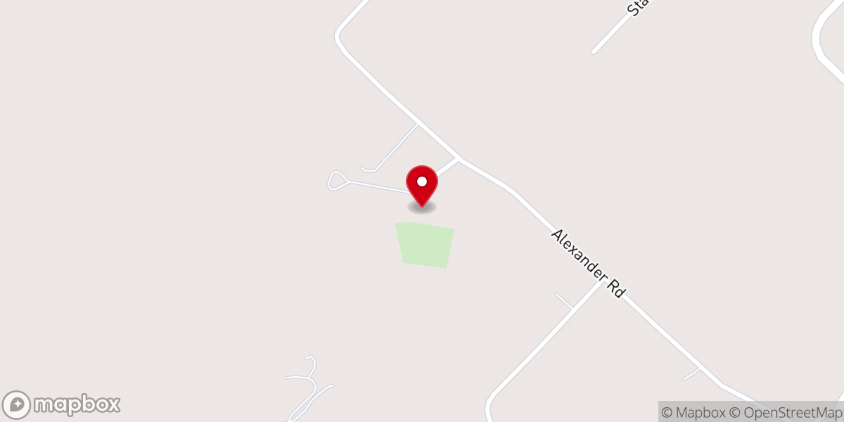 Map showing location of Alexander Church