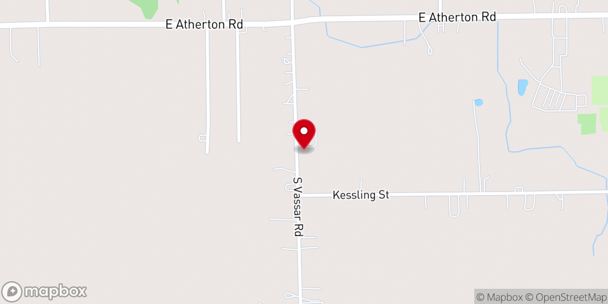 Map showing location of Evangel Wesleyn Church