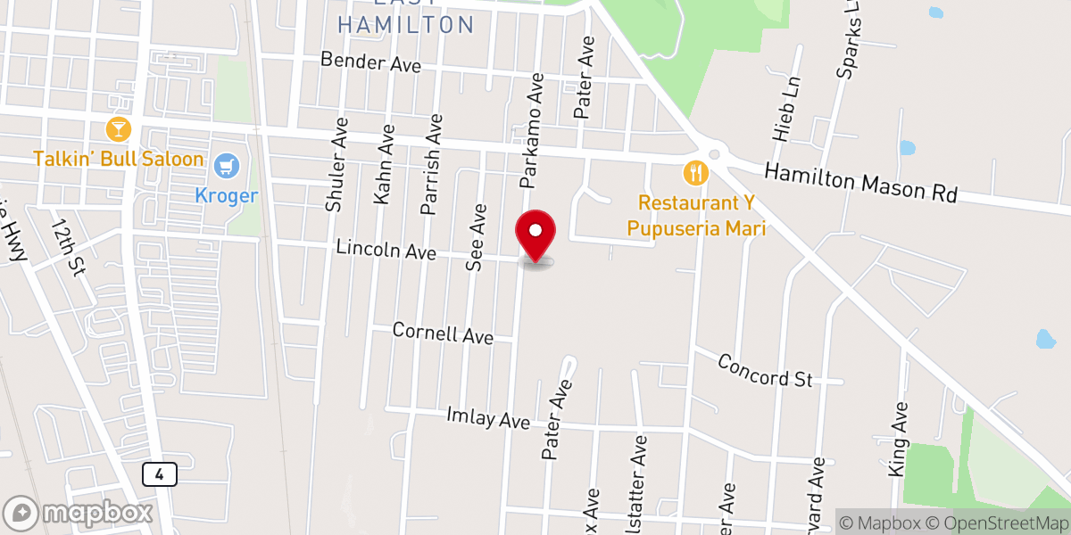Map showing location of Cherry Valley United Baptist Church