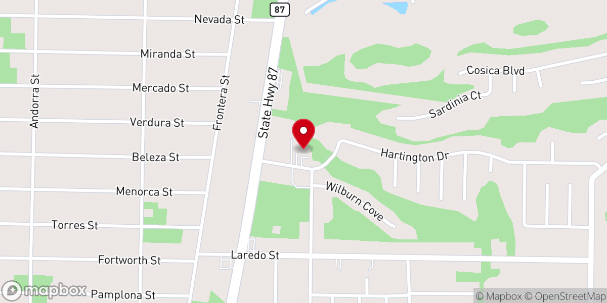 Map showing location of Navarre Church of Christ