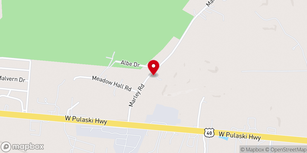 Map showing location of River Rock Apostolic Faith Church