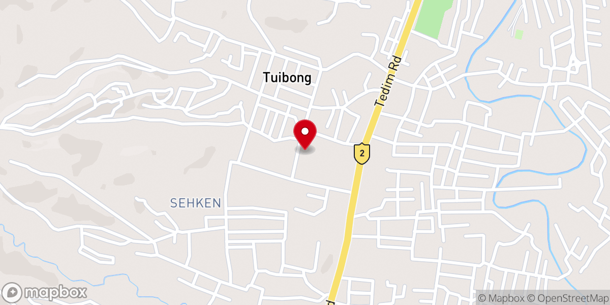 Map showing location of United Pentecostal Church, Tuibong Local