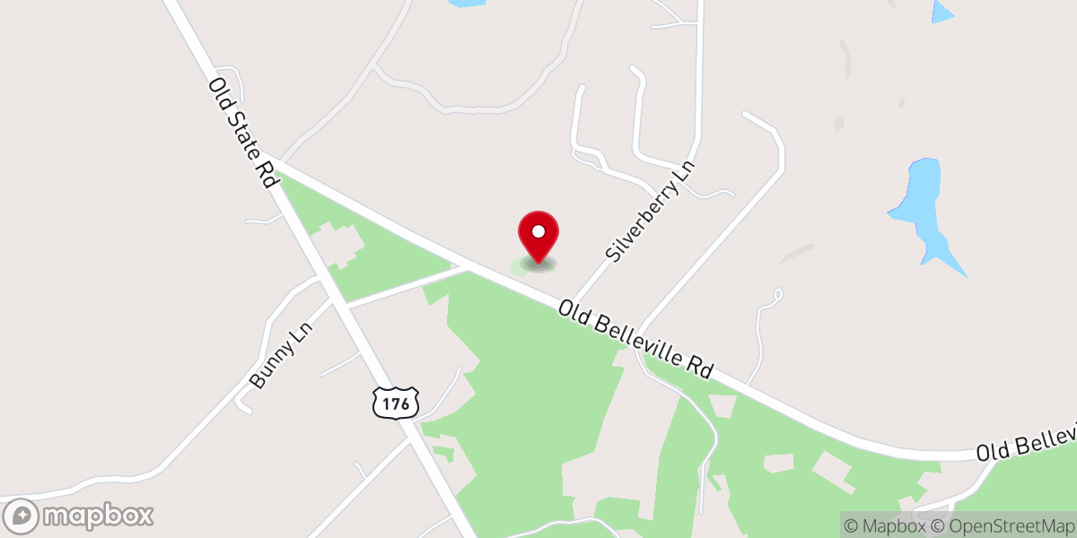 Map showing location of Second Mt. Beulah Baptist Church