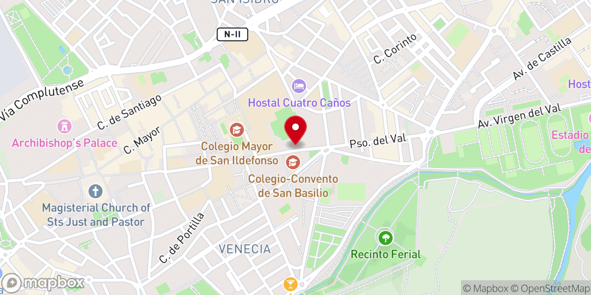 Map showing location of Ermita del Cristo de los Doctrinos