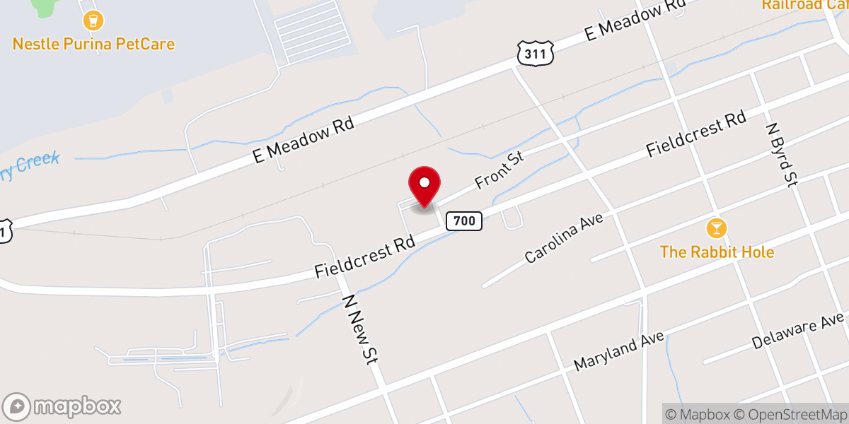 Map showing location of First Baptist Church of Draper