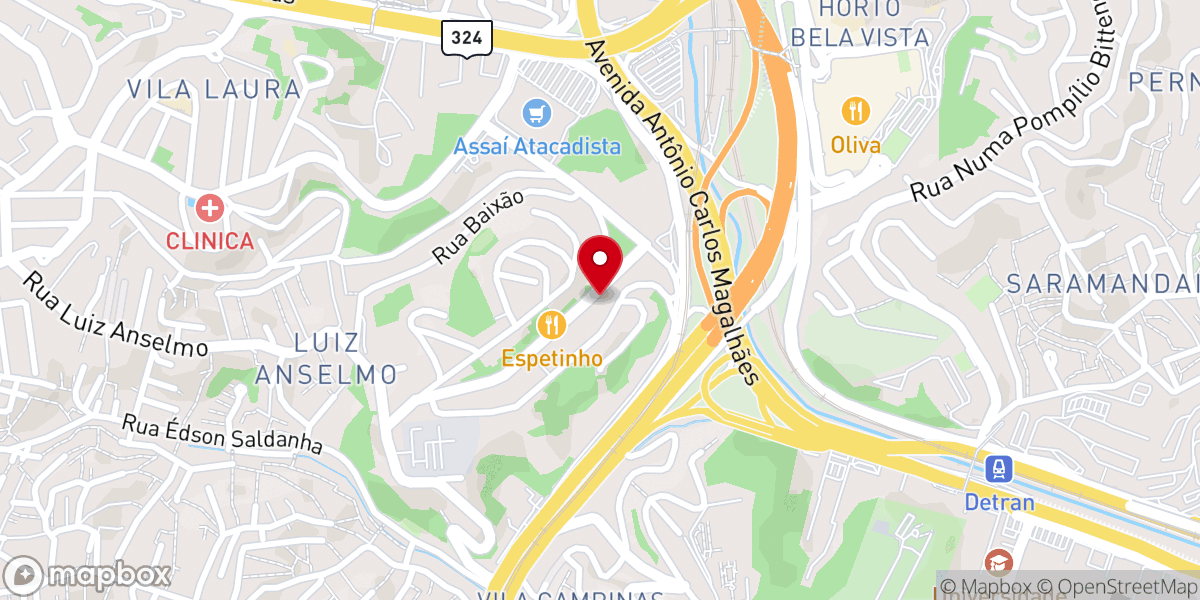 Map showing location of Igreja Batista da Família- Um lugar de esperança e paz