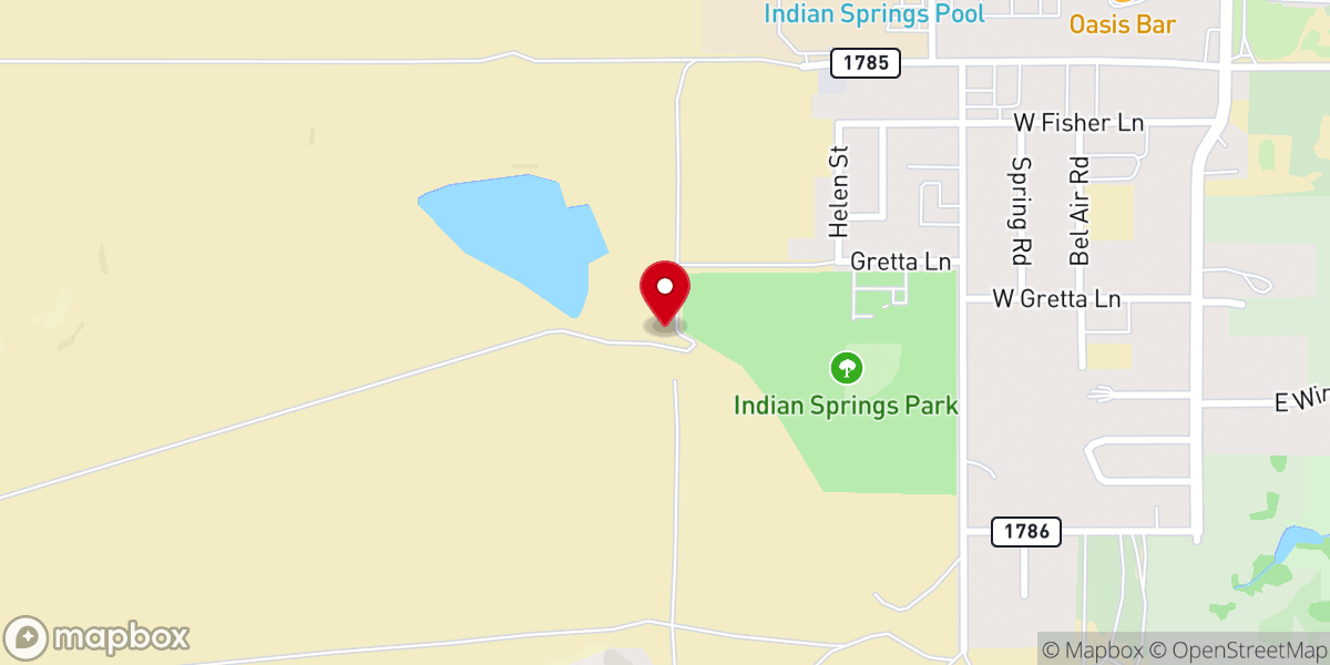Map showing location of Indian Springs Pass