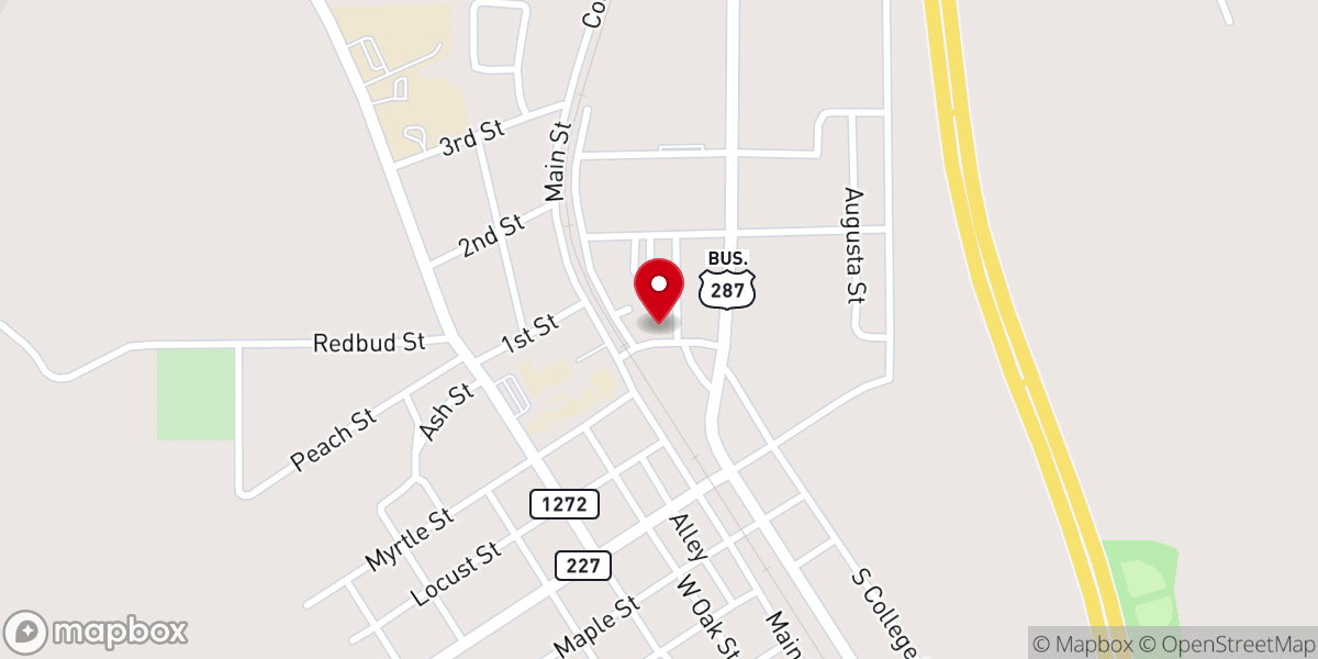 Map showing location of House of Prayer Church