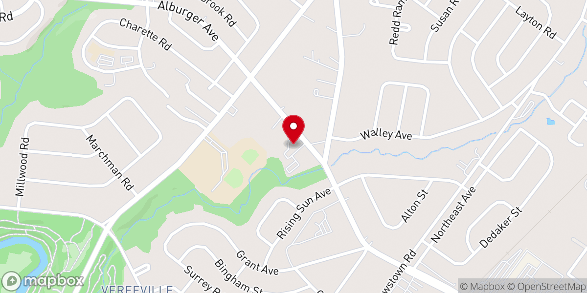 Map showing location of Lehigh Baptist Church