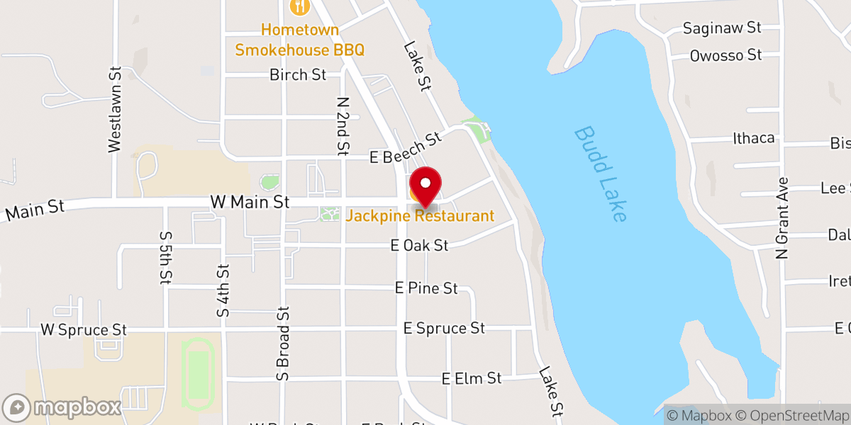 Map showing location of Harrison United Brethren Church