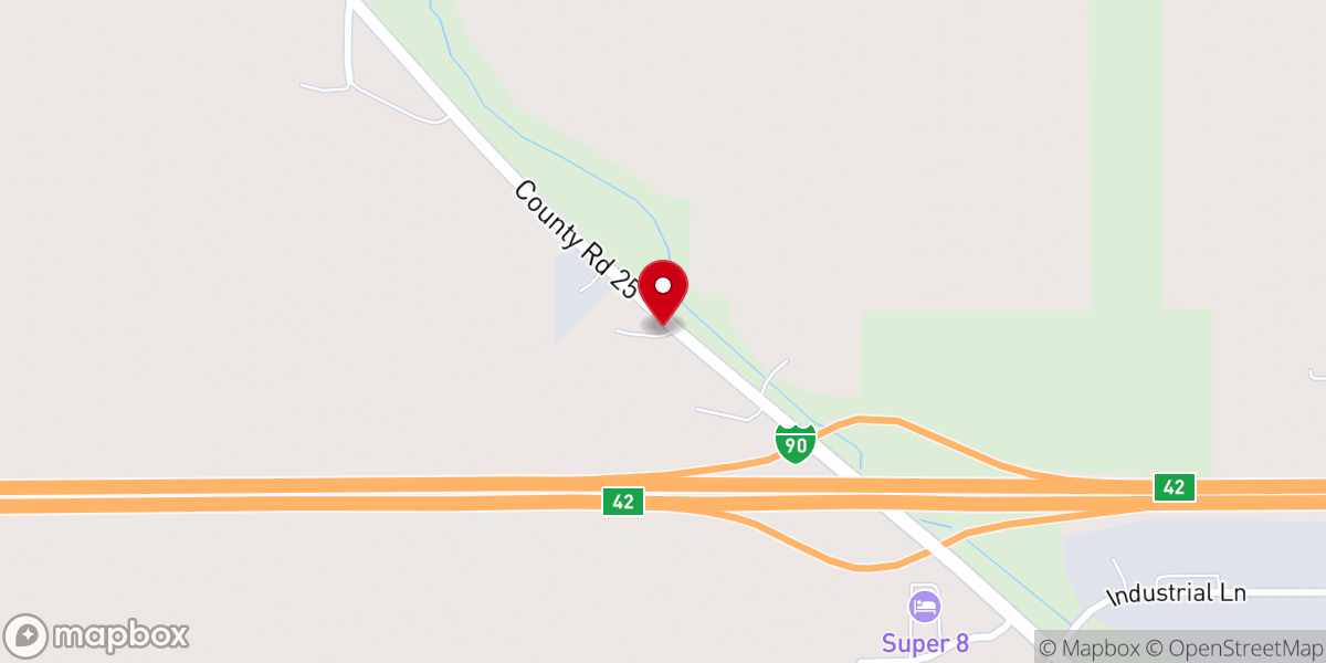 Map showing location of Love INC of Worthington