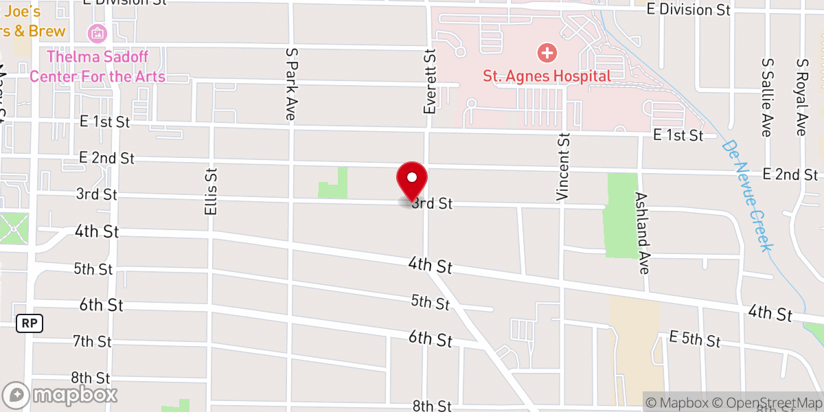 Map showing location of Lighthouse Christian Church