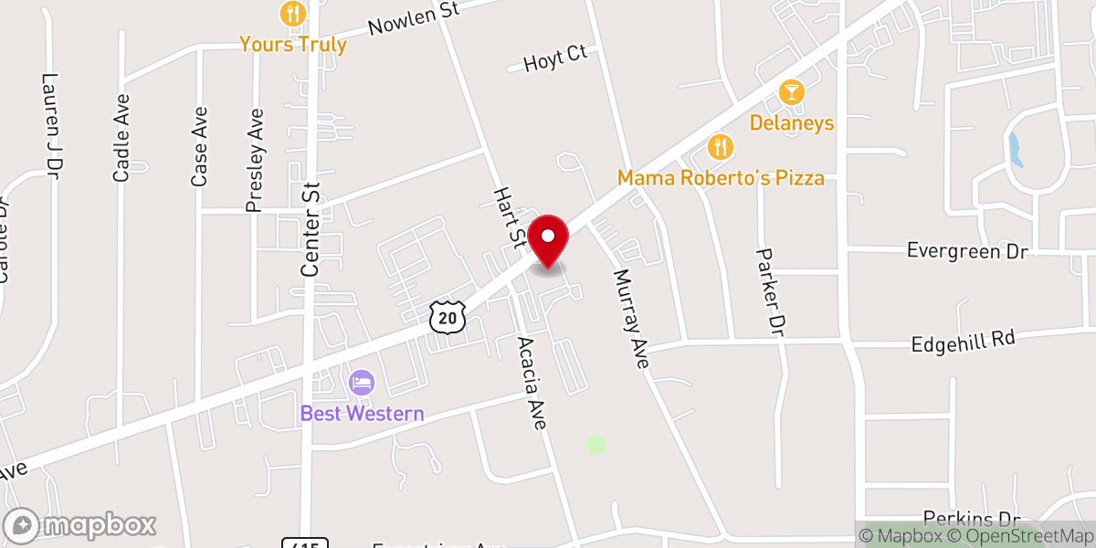 Map showing location of St Mary of the Assumption Catholic Church