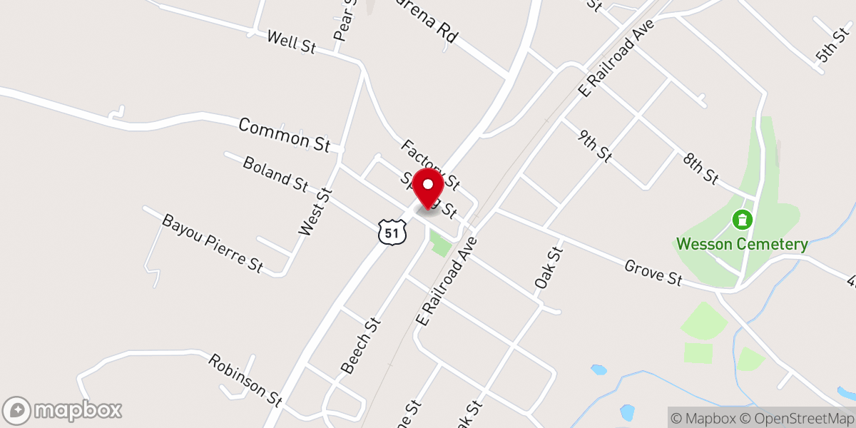 Map showing location of Park Place Ice Cream