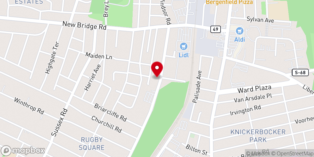 Map showing location of Avodas Yisroel