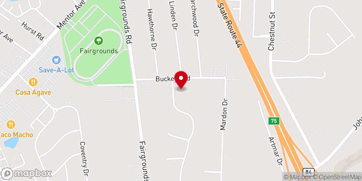 Map showing location of Church of the Brethren