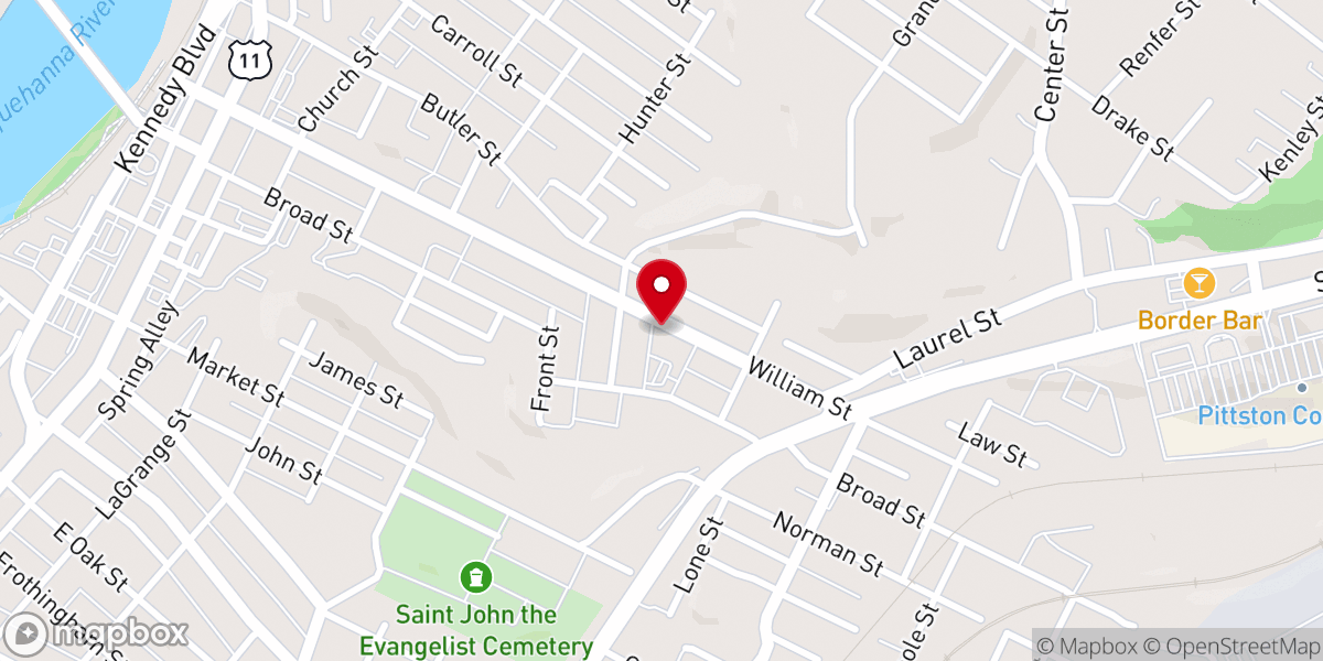 Map showing location of St. Joseph Marello Parish