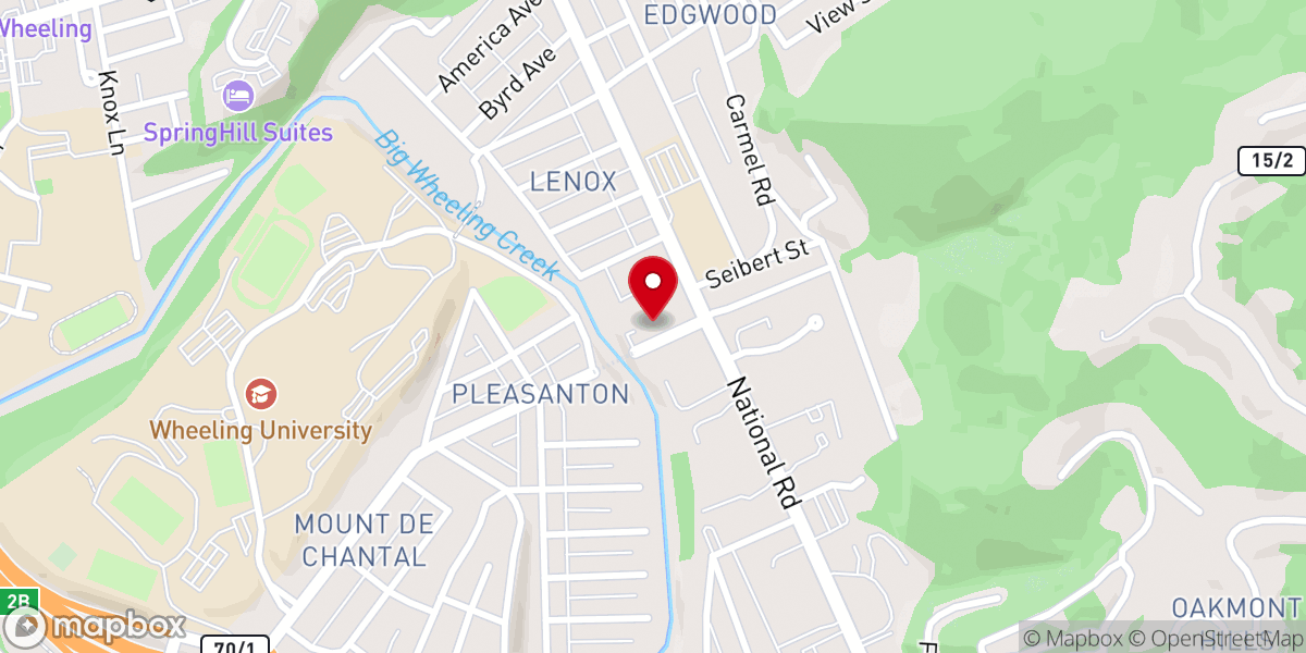 Map showing location of Ruble United Methodist Church