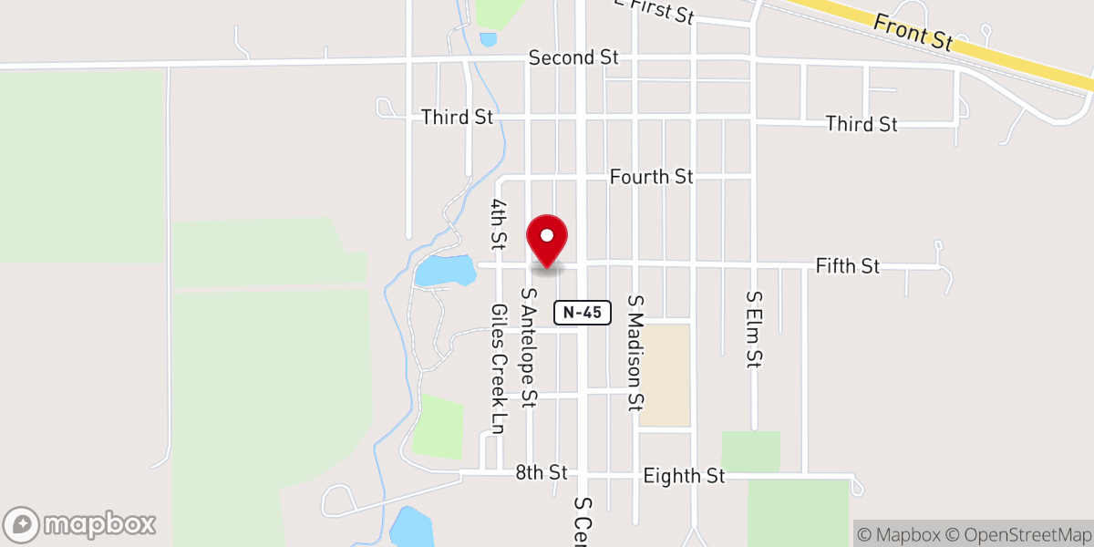 Map showing location of Little Lambs Day Care