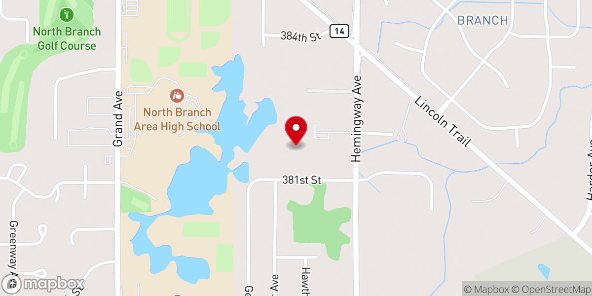 Map showing location of Grace Bible Church