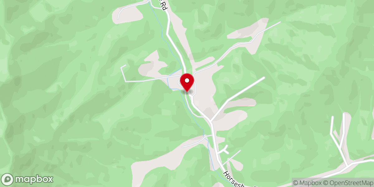 Map showing location of Horseshoe Baptist Church