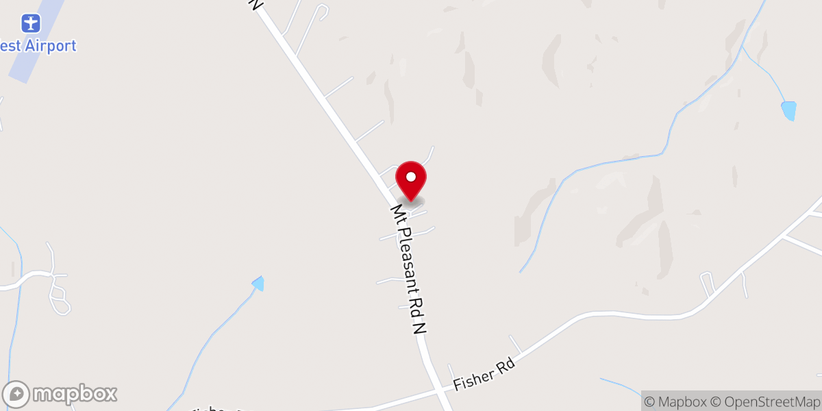 Map showing location of Charity Church