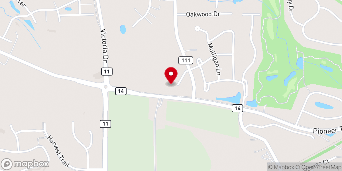 Map showing location of Christ Victorious Lutheran