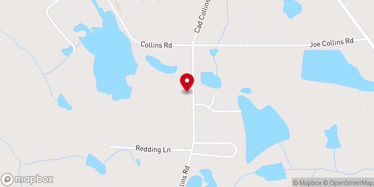 Map showing location of Pineview Christian Center
