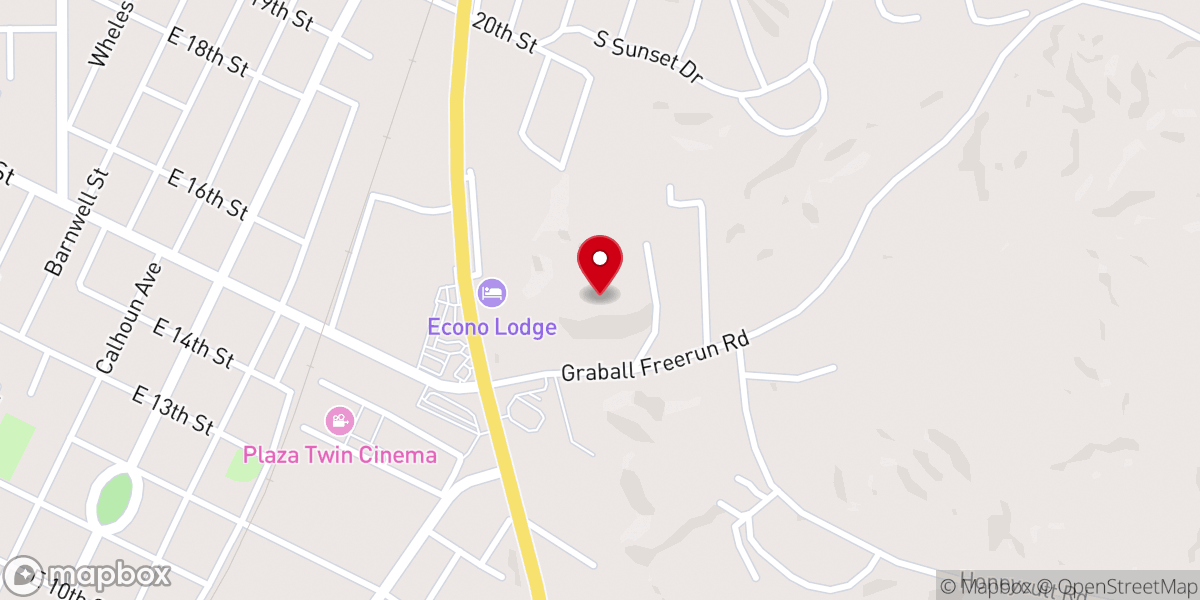 Map showing location of River Mountain Church